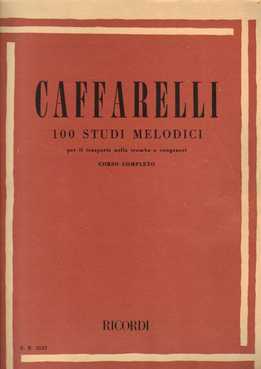 Reginaldo Caffarelli - 100 Studi Melodici. Trumpet Method