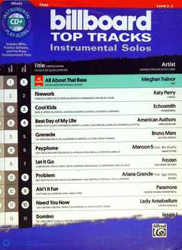 Bill Galliford - Billboard Top Tracks Instrumental Solos For Strings - Flute
